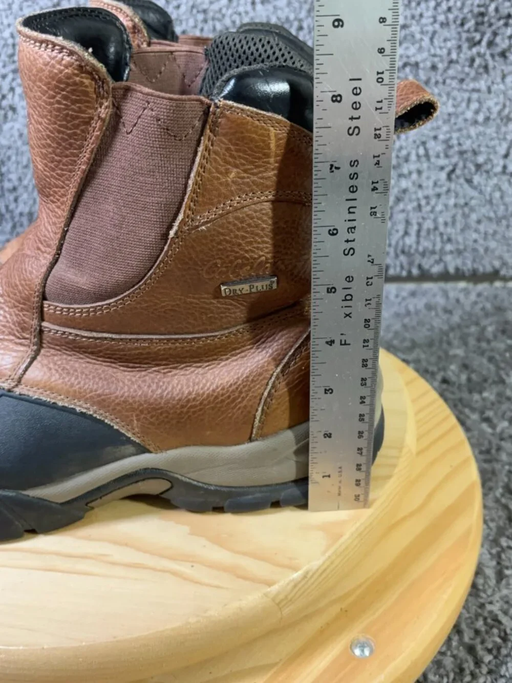 Cabelas Duck Boots Men Sz 12 Extra Wide Waterproof Brown Leather Outdoor Hunting